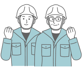 先輩の職人たち現場で成長